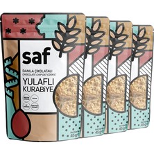 Saf Nutrition 180 gr Damla Çikolatalı Yulaflı Kurabiye 4 Paket Glutensiz ve Doğal İçerik