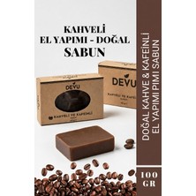 Devu El Yapımı Doğal Sabun Kahve & Kafein Özlü Doğal Kahveli Sabun