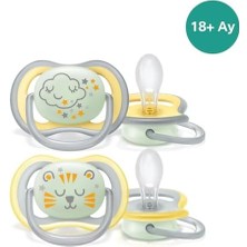 Bg Store Ultra Air Gece Emzik, 18 Ay+, 2’li Paket, Karanlıkta Parlayan, Ortodontik Silikon, Geniş Hava Delikli, Mikrodalga Sterilize Edilebilir, Bpa Içermez, SCF376/01