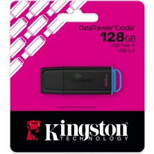 Kingston 128GB Portable USB 3.2 Gen 1 Datatraveler Exodia Black/blue