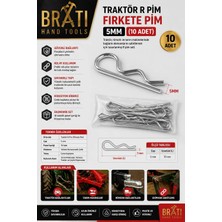 BRATİ HAND TOOLS Traktör R Pim Firkete Pim 5mm (10 Adet)