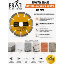 BRATİ HAND TOOLS Soketli Elmas Beton-Mermer Kesici 115MM
