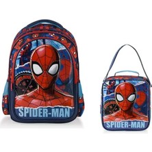Frocx Spiderman Desenli Lisanslı  Ilkokul Çantası ve Beslenme Çantası Seti