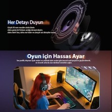 Qcy Heroad V200 Rgb 7.1 Kablolu Gaming Oyuncu Kulaklığı