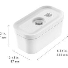 Peri Store & Save Vakumlu Yemek Taşıma Kabı, S, Plastik, Beyaz-Gri