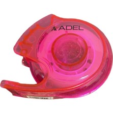 Adel Şerit Bantlı Düzeltme Roller Kalem - Pembe Transparan Kasa