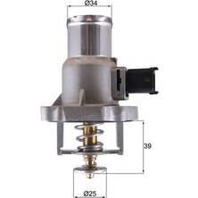 Mahle Almparca Termostat Astra G 1.6 16V 00-05 -Astra H 1.6 06-Meriva-Vectra C-Zafira 105C Z16 XEP/Z16XER/A16XER