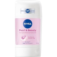 Kadın Stick Deodorant Pearl & Beauty 50ML, 72 Saat Anti-Perspirant, Yumuşak ve Pürüzsüz Koltuk Altı