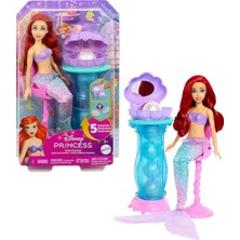 Prensesi Oyuncakları, Kuyruğu Çıkarılabilir Ariel Vanity Pop Deniz Kızı Bebek, Tekrarlanabilir 5 Sürprize Sahip Makyaj Masası ve 5 Aksesuar, JBF86