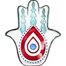 Hamsea Kırmızı Dekoratif Tabak 27CM
