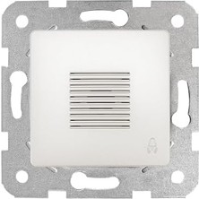 Sedef Beyaz Zil Buzzer Mekanizma ve Kapak