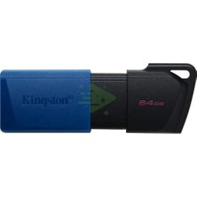Kingston 64GB USB 3.2 Gen 1 Datatravelerexodia M (Black + Blue)