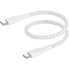 (0.5ft) Braided Usb-C To Usb-C Cable For 16, 16 Pro, 16 Pro Max, 16 Plus, 15, Galaxy S24, S23, NOTE10, 9, 8, iPad Pro & More -