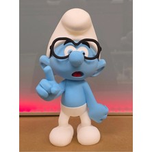 Teknokup Gözlüklü Şirin Figür 20CM-3D Baskı-Kolleksiyonluk Biblo