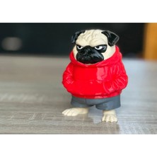 Teknokup Kapüşonlu Pug Figürü 10CM