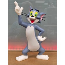 Teknokup Tom ve Jery 2'li Figür 10CM-20CM-3D Baskı-Kolleksiyonluk Biblo