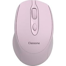 Peri Store CBT16 Bluetooth + 2.4 Ghz Şarj Edilebilir Kablosuz Mouse - Pembe