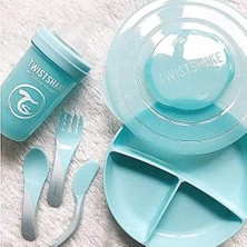 Peri Store Bebek Öğrenme Çatal ve Kaşık Seti Mavi 6+ Ay