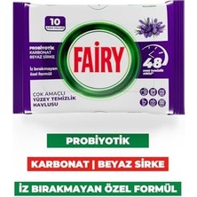 Peri Store Çok Amaçlı Yüzey Temizlik Havlusu 10 Yaprak | Lavanta Yağlı | Beyaz Sirke & Karbonat