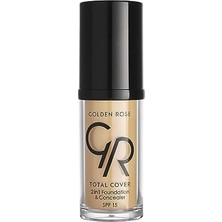 Peri Store Total Cover 2si1 Arada Kapatıcı ve Fondöten No: 15 Warm Sand - 30 ml