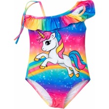 Ramuni Kız Çocuk Tek Omuz Bikini Mayo