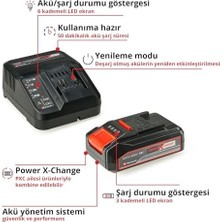 Peri Store Orijinal  18 V 2.5 Ah Pxc Başlangıç Kiti (Akü ve Şarj Cihazı, 18 V, Maks. Güç 720 W, Tüm Pxc Cihazları Için, Akü Yönetim Sistemi, 3'lü LED Gösterge) - 4512097