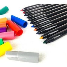 Peri Store Intensity Keçeli Boyama Kalemi 12 Renk, Su Bazlı Mürekkep, 0.9mm Keçeli Kalem Ucu, Yetişkin Boyama Için Ideal