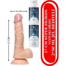 Aurora Boreale Aşkındeposu Kayganlaştırıcı Jel 50 ml 17 cm Silikon SÜPER SET SÜPER KALİTE 17 CM 50 ML JEL