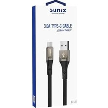 Peri Store 3.0A Usb-A Type-C Örgülü Secret Data ve Şarj Kablosu SC-122