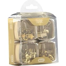 Peri Store Premium 4'lü Kutu Ataş Raptiye Seti, Gold