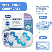 Peri Store Physioforma Comfort Silikon Emzik (16-36 Ay, 2'li), Mavi