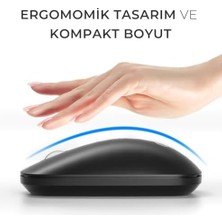 Peri Store WS214 Kablosuz 1200DPI 3 Tuşlu Sağ ve Sol Elle Kullanıma Uygun 10M Kullanım Mesafesi Yüksek Hızlı Kaydırma Uzun Pil Ömrü Ios Uyumlu Kompakt Optik Izleme Mouse Turkuaz