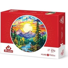 Peri Store Camdan Alpler 570 Parça Round Puzzle