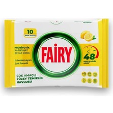 Peri Store Çok Amaçlı Yüzey Temizlik Havlusu 10 Yaprak | Limon Yağlı | Beyaz Sirke & Karbonat