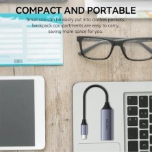 Peri Store Type-C 1000MBPS Gigabit Ethernet Adaptörü Pc, Mac, Konsol, Tv Box Uyumlu