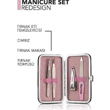 Peri Store 4'lü (Tırnak Makası + Törpü + + Cımbız) Manikür Seti