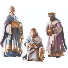 Peri Store Avalon Gallery Noel Için Doğum Setleri - Iç Mekan Beytüllahim Geceleri Doğum Sahnesi, 3 Parça, 3 Kral