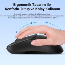 Peri Store K17 Dual Mode Bluetooth ve 2.4ghz Destekli 1200DPI Kablosuz Optik Mouse