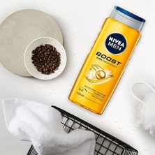 Peri Store Men Boost Duş Jeli 500 Ml, 3'ü 1 Arada Komple Bakım, Vücut, Saç ve Yüz Için, Kafein ile Canlandırıcı Bakım