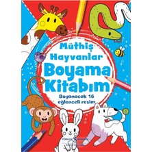 Peri Store Müthiş Hayvanlar Boyama Kitabım: Boyanacak 16 Eğlenceli Resim