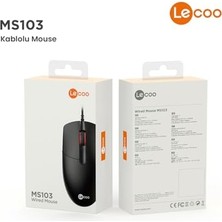 Peri Store MS103 USB Kablolu 1000DPI 3 Tuşlu Pc, Mac, Dizüstü Bilgisayar ile Uyumlu Optik Mouse Siyah