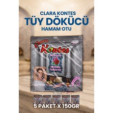 Doğadan Bize Clara Kontes Tüy Dökücü Hamam Otu 5 Paket x 150 gr