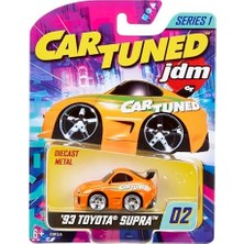Peri Store Cartuned Jdm Seri 1 1993 Supra A90 Diecast Oyuncak Araba, Turuncu, Metal Gövde
