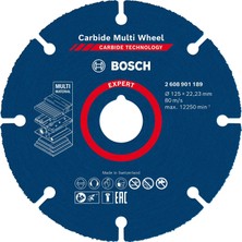 Peri Store 1x Expert Carbide Multi Wheel Kesici Diskler (Sert Ahşap, Çivili Ahşap, Plastik, Alçıpan Panel, Ø 125 Mm, Aksesuar Küçük Avuç Taşlama Makinesi)