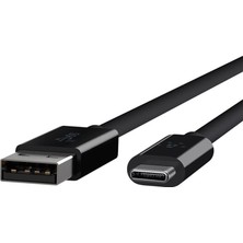 Peri Store USB 3.1 Usb-C - Usb-A Kablosu, 0,9 M (Usb-If Sertifikalı, 10 Gbps, Ultra Hd 4k), Siyah