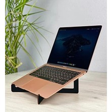 Peri Store Taşınabilir Siyah Ahşap Notebook Laptop Standı