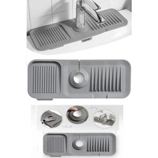 Belirtilmemiş Elastik Mutfak Banyo Musluk Matı Düzenleyici Kaydırmaz Taban Organizer Labo Kenar Matı