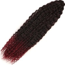 Belirtilmemiş Brazilian Afro Daası / Siyah / Kızıl Ombreli