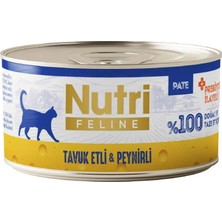 Belirtilmemiş Nutri Feline Pate Tuk Etli Peynirli Tahılsız Konservesi 70 gr