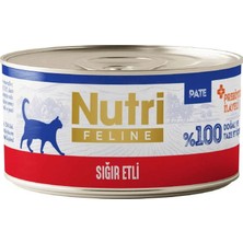Belirtilmemiş Nutri Feline Sığır Etli Tahılsız Konservesi 70 gr
